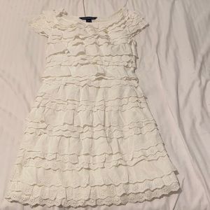 French Connection white short mini dress